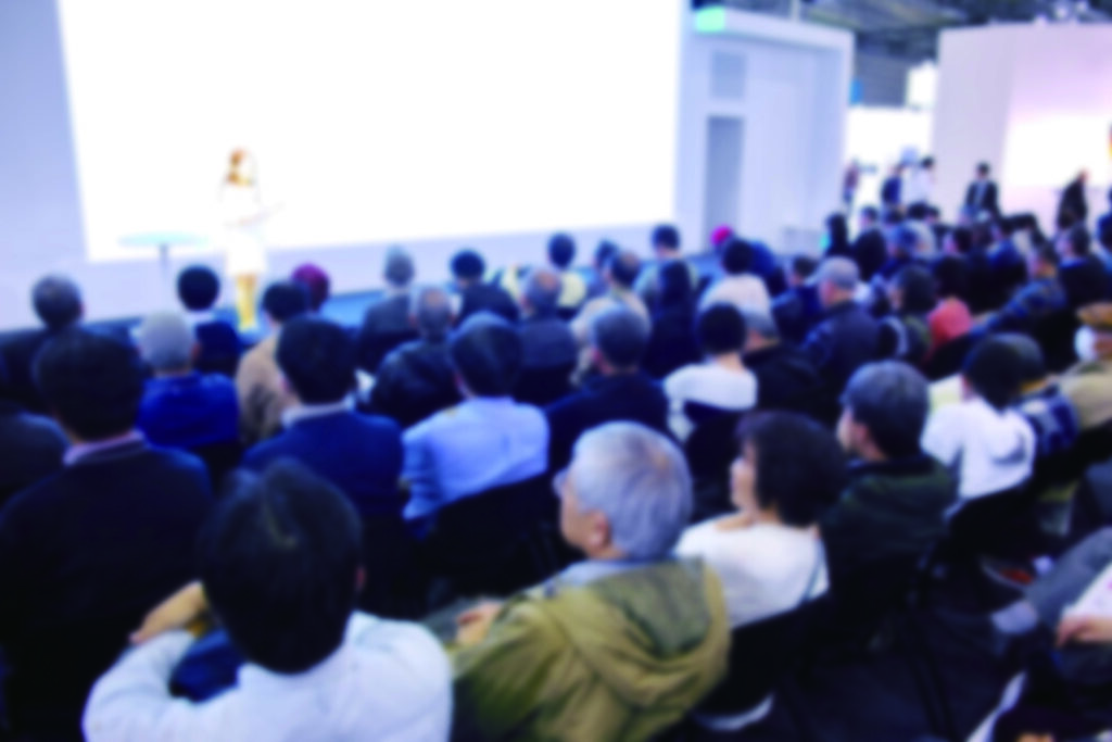 盛況の展示会のイメージ