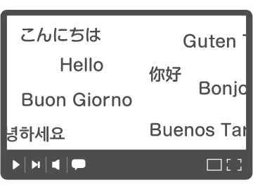 インバウンド用の映像・動画も対応しております。